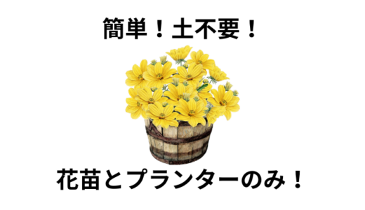 ズボラな主婦のラクチン花苗プランターガーデニング